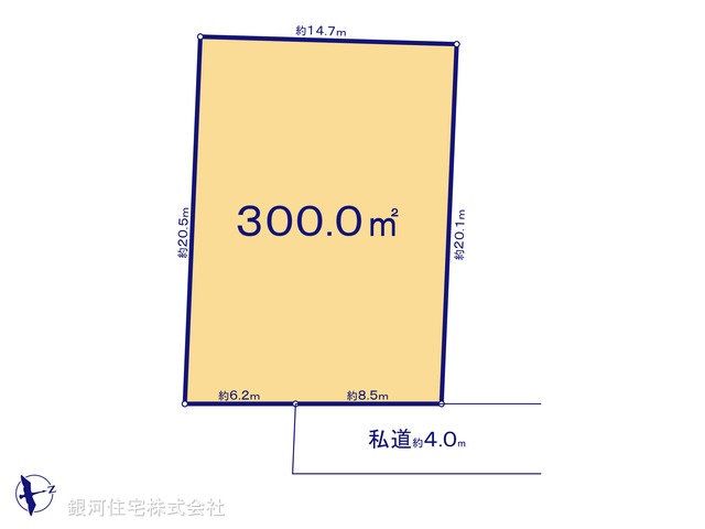 G00388240 埼玉県北葛飾郡松伏町大字築比地 土地 1080万円【区画図】