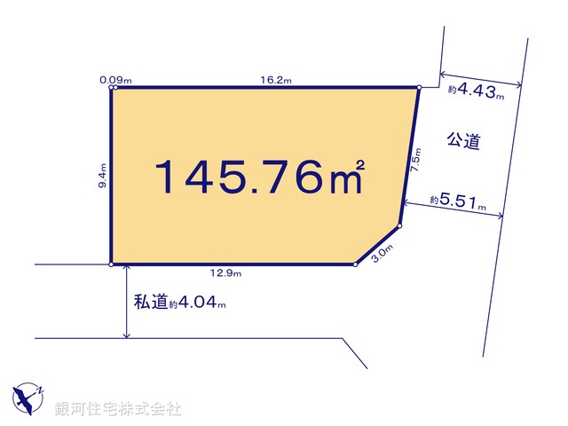 G00388244 神奈川県秦野市堀川 土地 1580万円【区画図】