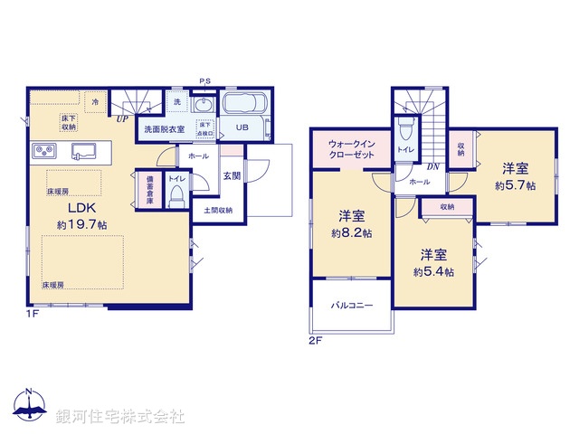G00388284 東京都国分寺市並木町１丁目 新築一戸建て 6199万円【間取図】