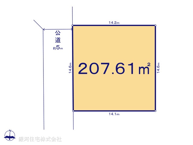 G00388295 東京都町田市東玉川学園１丁目 土地 4981万円【区画図】