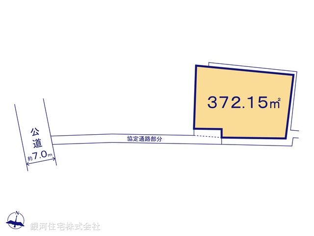 G00388297 神奈川県藤沢市亀井野 土地 4500万円【区画図】