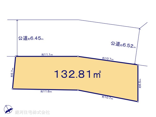 G00388344 神奈川県横浜市旭区白根５丁目 土地 2980万円【区画図】