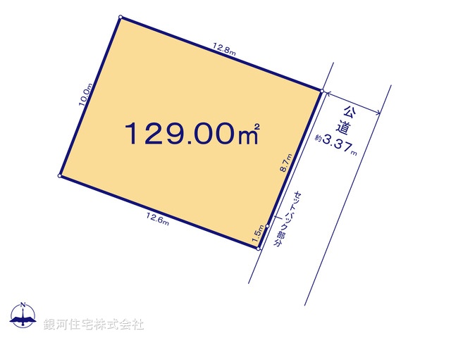G00388393 東京都あきる野市二宮 土地 1990万円【区画図】