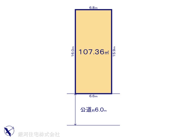 G00388401 東京都八王子市絹ヶ丘３丁目 土地 780万円【区画図】