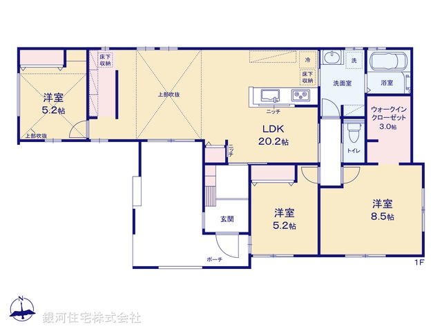 G00388409 千葉県佐倉市弥勒町 新築一戸建て 4480万円【間取図】