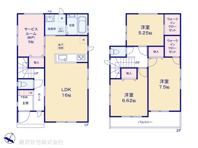 G00388434 埼玉県川口市戸塚東２丁目 新築一戸建て 5290万円【間取図】
