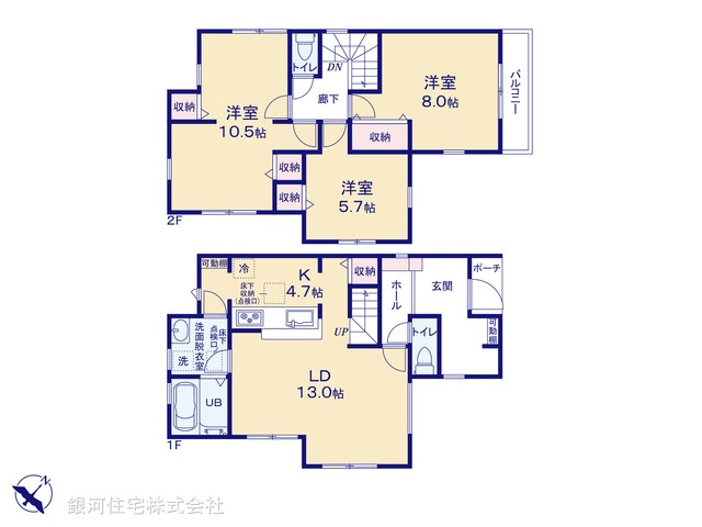 G00388468 東京都町田市図師町 新築一戸建て 3380万円【間取図】