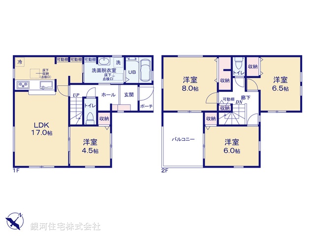 G00388469 東京都町田市図師町 新築一戸建て 3480万円【間取図】