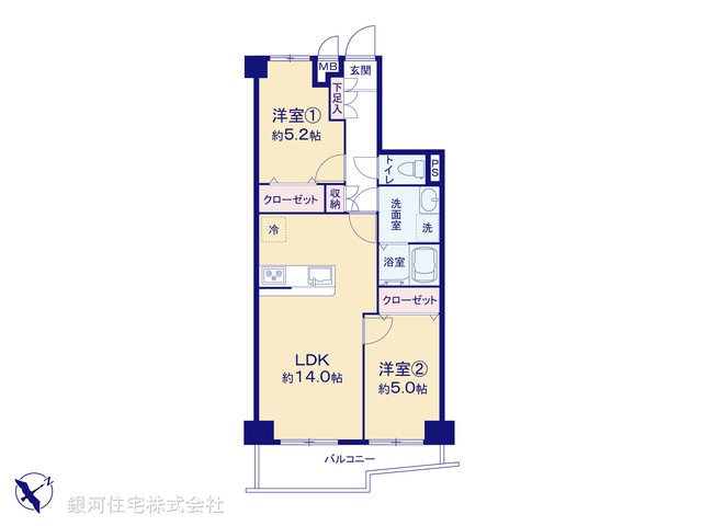 G00388492 東京都調布市西つつじヶ丘１丁目 中古マンション 3790万円【間取図】