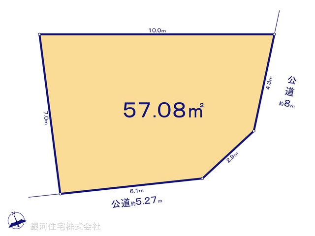 G00388542 千葉県市川市広尾２丁目 土地 3890万円【区画図】