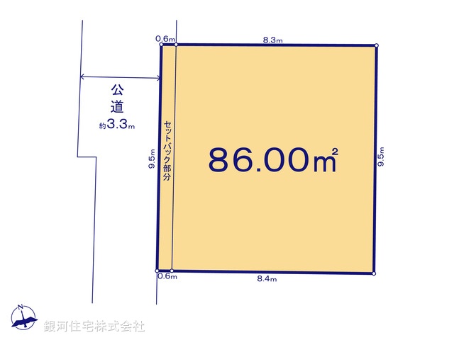 G00388585 東京都目黒区中町２丁目 土地 1億2800万円【区画図】