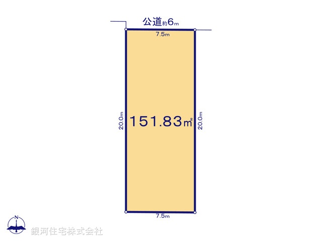 G00388590 埼玉県さいたま市岩槻区原町 土地(建築条件付土地) 2099万円【区画図】