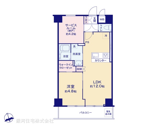 G00388643 東京都江東区富岡２丁目 中古マンション 4980万円【間取図】