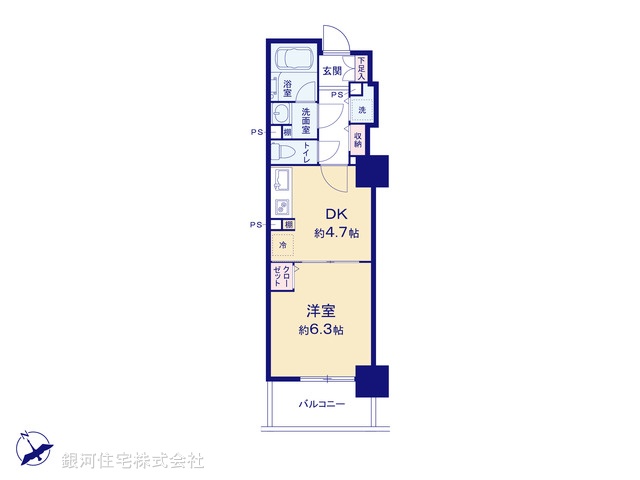 G00388702 東京都豊島区東池袋３丁目 中古マンション 6490万円【間取図】
