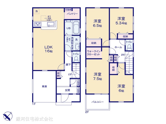 G00388728 埼玉県熊谷市万平町２丁目 新築一戸建て 3890万円【間取図】