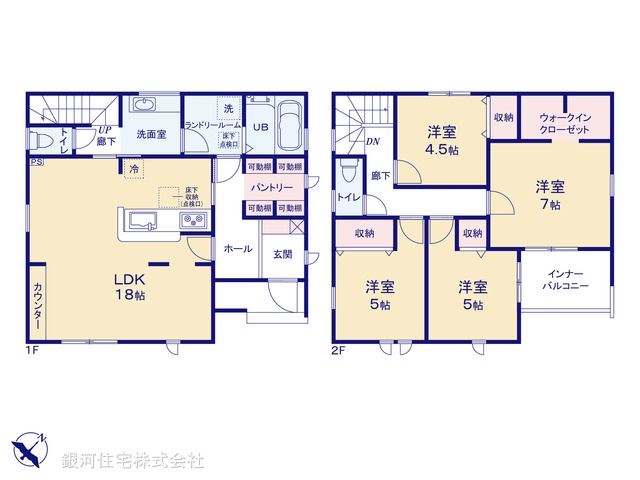 G00388729 埼玉県熊谷市万平町２丁目 新築一戸建て 4290万円【間取図】