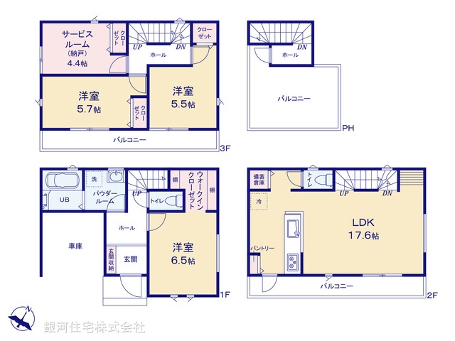G00388773 神奈川県鎌倉市腰越４丁目 新築一戸建て 4890万円【間取図】
