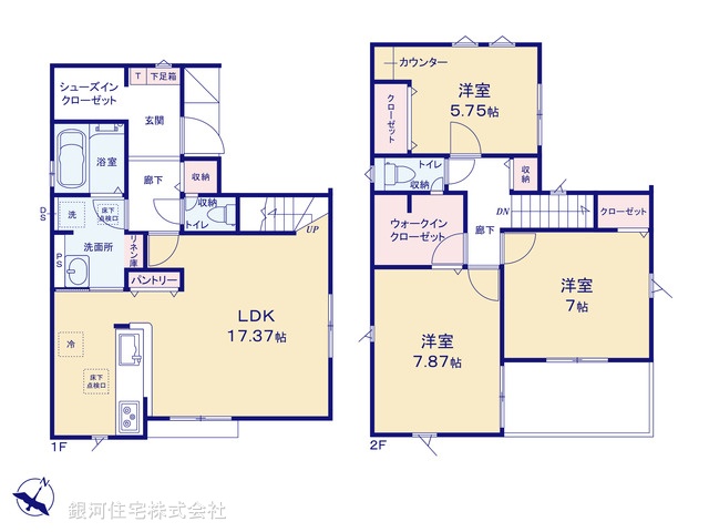 G00389162 埼玉県さいたま市北区吉野町１丁目 新築一戸建て 3899万円【間取図】