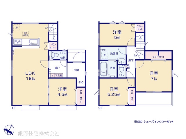 G00389163 埼玉県さいたま市北区吉野町１丁目 新築一戸建て 3750万円【間取図】
