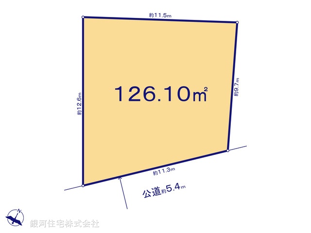 G00389185 神奈川県藤沢市辻堂東海岸３丁目 土地 5480万円【区画図】