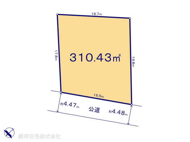 G00389257 神奈川県横浜市神奈川区片倉２丁目 土地 9680万円【区画図】