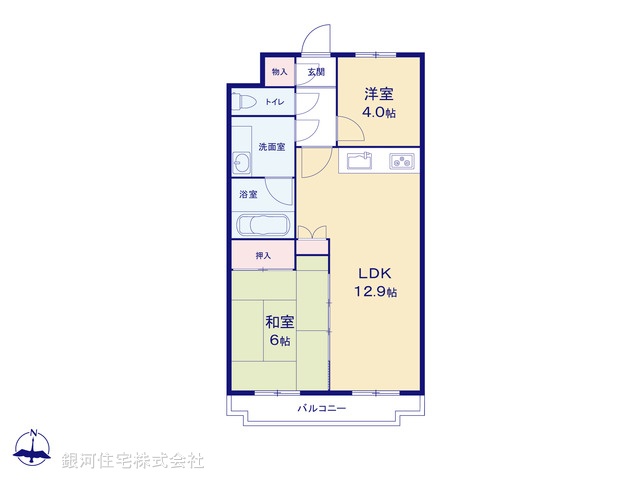 G00389300 埼玉県さいたま市南区曲本１丁目 中古マンション 2780万円【間取図】