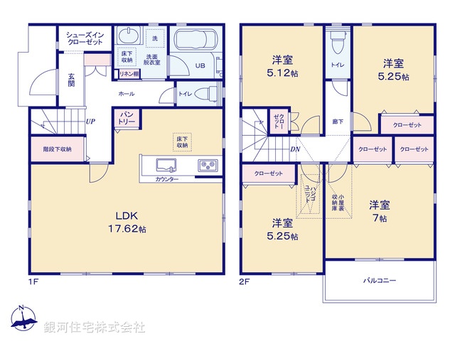 G00389433 神奈川県茅ヶ崎市赤羽根 新築一戸建て 3780万円【間取図】