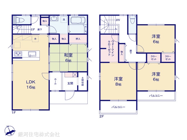 G00389568 埼玉県久喜市菖蒲町菖蒲 新築一戸建て 2880万円【間取図】