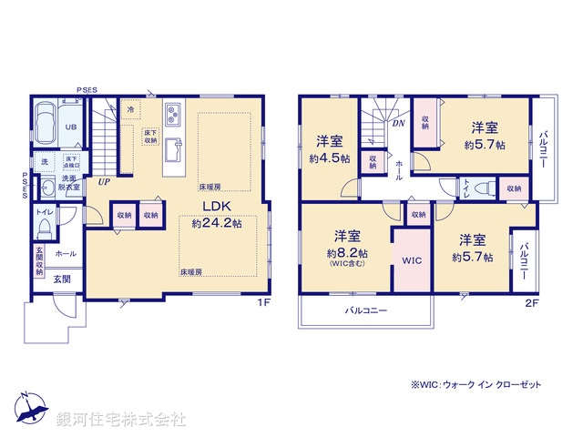 G00389634 埼玉県さいたま市見沼区東大宮６丁目 新築一戸建て 6299万円【間取図】