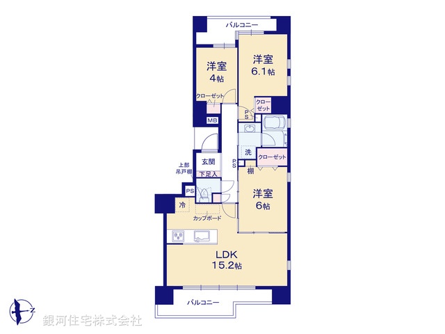 G00389729 東京都台東区北上野２丁目 中古マンション 9780万円【間取図】