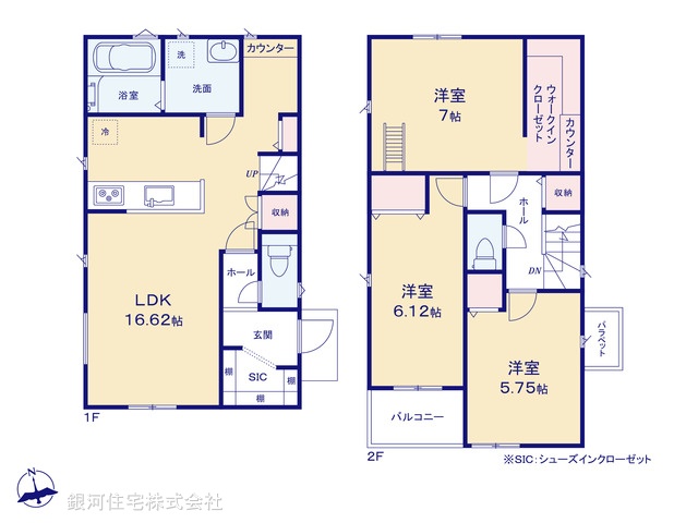 G00389738 神奈川県横須賀市不入斗町１丁目 新築一戸建て 3690万円【間取図】