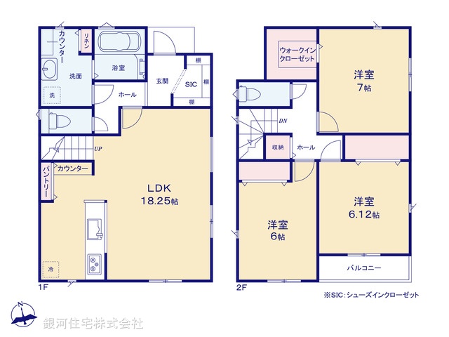 G00389739 神奈川県横須賀市不入斗町１丁目 新築一戸建て 3790万円【間取図】