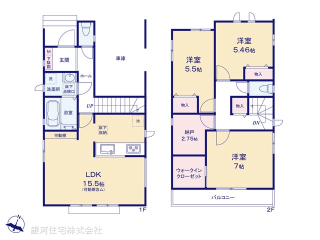 G00389764 千葉県船橋市習志野台８丁目 新築一戸建て 3990万円【間取図】