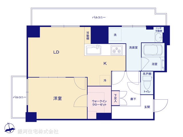 G00389826 神奈川県横浜市神奈川区台町 中古マンション 3199万円【間取図】