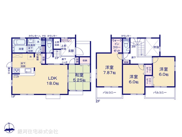 G00389852 埼玉県行田市棚田町３丁目 新築一戸建て 2890万円【間取図】