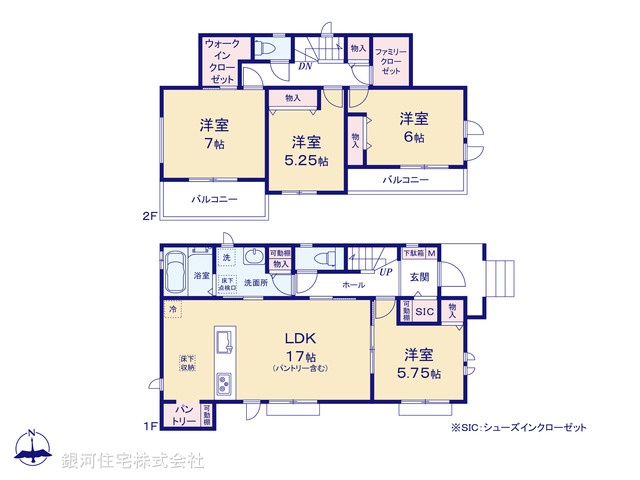 G00389927 千葉県松戸市栄町西１丁目 新築一戸建て 4990万円【間取図】