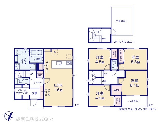 G00389939 神奈川県綾瀬市寺尾釜田１丁目 新築一戸建て 4180万円【間取図】