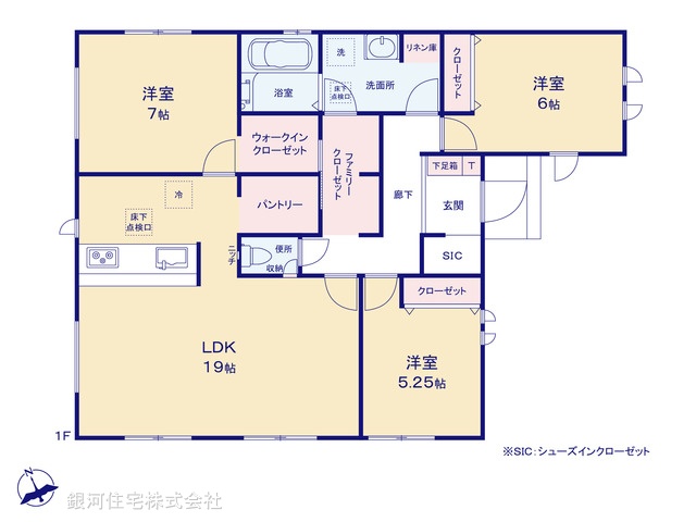 G00390023 千葉県佐倉市江原台１丁目 新築一戸建て 3690万円【間取図】
