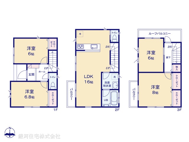 G00390047 埼玉県川口市大字伊刈 新築一戸建て 3980万円【間取図】