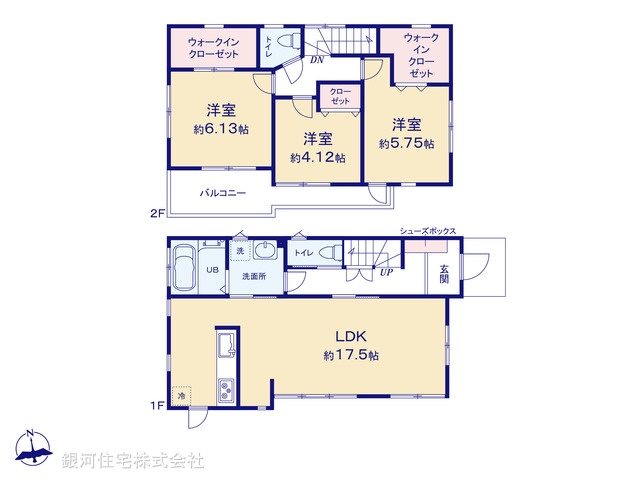G00390075 神奈川県厚木市下荻野 中古一戸建て 2699万円【間取図】