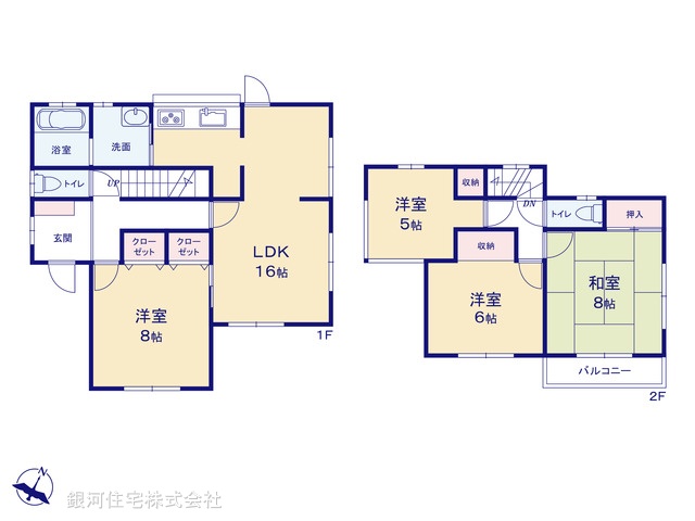G00390081 千葉県佐倉市山王２丁目 中古一戸建て 1499万円【間取図】