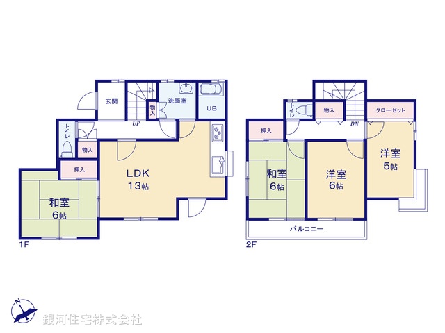 G00390194 千葉県千葉市花見川区千種町 中古一戸建て 2249万円【間取図】