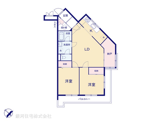 G00390210 神奈川県横浜市保土ヶ谷区峰沢町 中古マンション 2280万円【間取図】