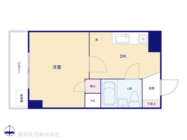 G00390529 東京都江東区亀戸４丁目 中古マンション 1680万円【間取図】