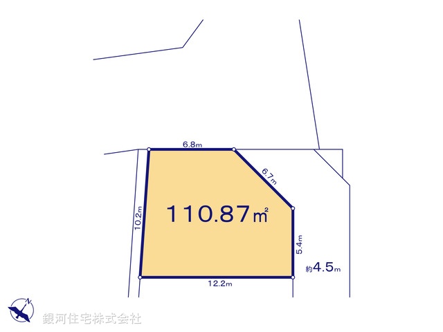 G00390575 埼玉県さいたま市見沼区大字御蔵 土地 2390万円【区画図】