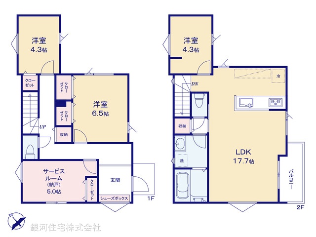 G00390582 千葉県習志野市藤崎６丁目 新築一戸建て 4480万円【間取図】