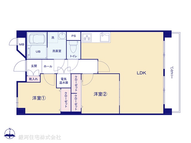 G00390664 神奈川県横浜市磯子区岡村５丁目 中古マンション 2199万円【間取図】