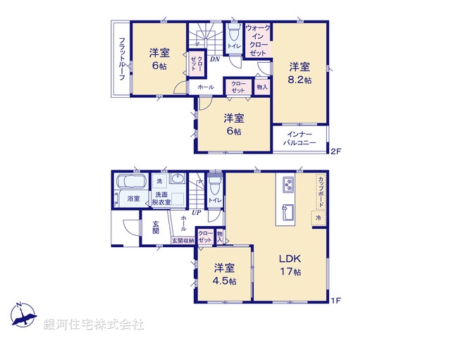 G00390869 神奈川県小田原市東町５丁目 新築一戸建て 3680万円【間取図】