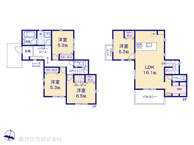 G00390901 神奈川県秦野市戸川 新築一戸建て 3280万円【間取図】