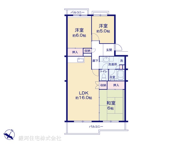 G00390943 埼玉県入間市大字仏子 中古マンション 650万円【間取図】